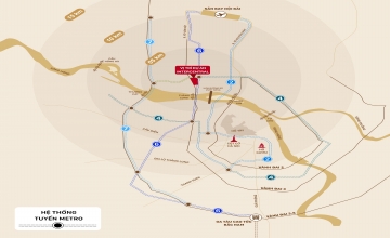 Vị trí The InterCentral Hateco Đông Anh